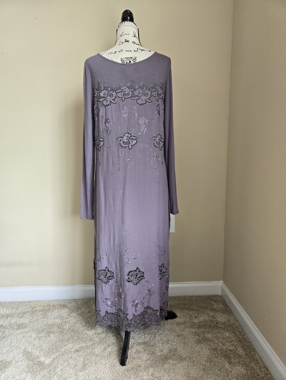 Sundance Dress Womens 10 Eyelet Embroidery Mixed Media - Picture 4 of 10